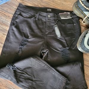 Ana skinny ankle black jeans
